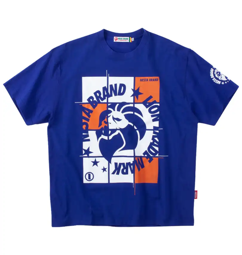 NESTA BRAND Printed Crew Neck T-shirt | Japanese Big & Tall